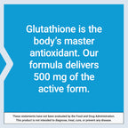 Life Extension Glutathione 500 mg Capsules, Antioxidant, 60 Capsules