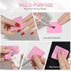 GAOY Lint Free Nail Wipes, 400 Pcs Nail Polish Remover Pads, Non-Woven Cotton Pads Gel Cleaning Wipes, Manicure Supplies for Professional Salon and DIY Art