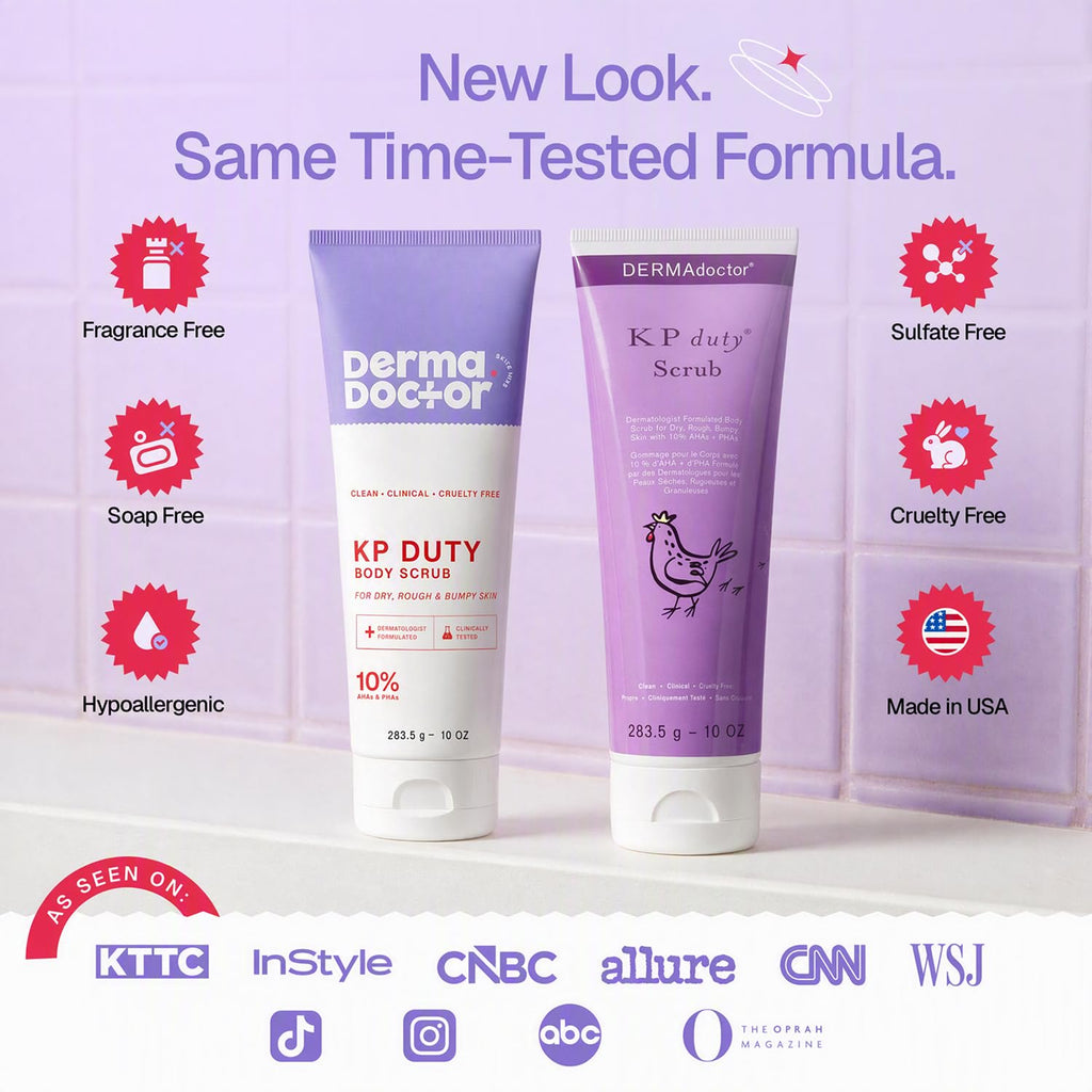 DERMAdoctor KP Bump Eraser Body Scrub, 10% AHAs + PHAs, Rough & Bumpy Skin