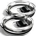 3 Inch Tumbler Lid Replacement Compatible with Swig 12oz / 14oz Wine Tumbler & Other Tumbler with Approx. 3 Inch / 75-76 mm Cup Opening - Spill Proof Clear Lid for Stemless Wine Cup
