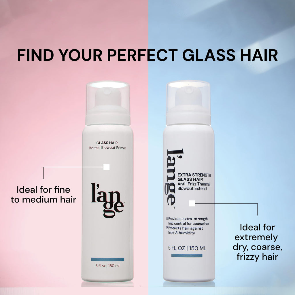 L'ANGE HAIR Glass Hair Heat Protectant Spray | Anti-Frizz Blow Dry Mist | Long Lasting Hold & Shine | Humidity Protection | Thermal Heat Protection Spray | Lightweight Blow Out Primer, 5 fl oz Bottle