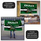 Philadelphia Eagles Throwback Vintage Retro 3x5 Banner Flag