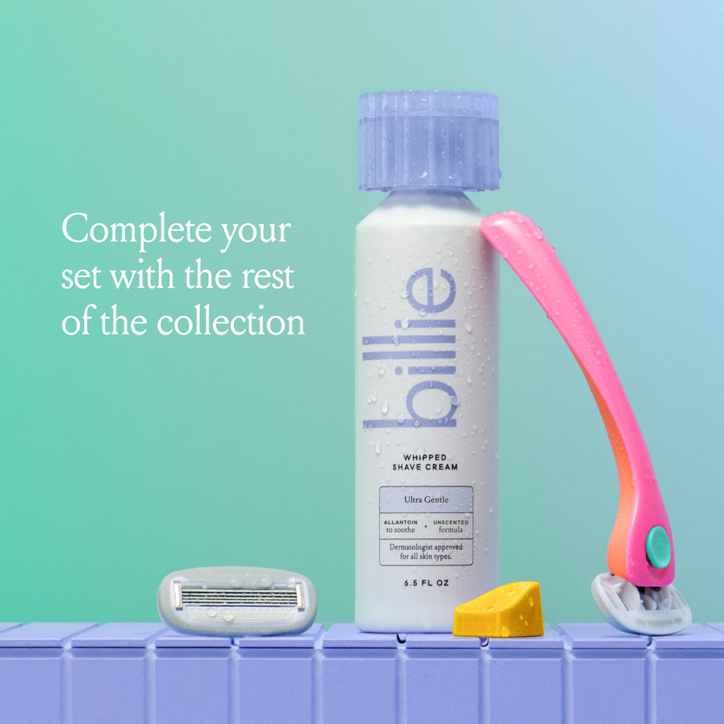 Billie Whipped Shave Cream - Ultra Gentle Protection - Fragrance-Free & Dermatologist-Approved - Designed for Sensitive Skin - 6.5 fl oz