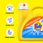 Buy now Tide Simply All-In-One Liquid Laundry Detergent, Refreshing Breeze Scent, 6 Loads, 10 fl oz at indiglob india