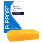 PURPOSE Gentle Cleansing Bar, Developed with Dermatologists, For All Skin Types, For Sensitive & Dry Skin, Oil-free, Hypoallergenic, Sulfate-Free, 6 oz Bar (Pack of 4)