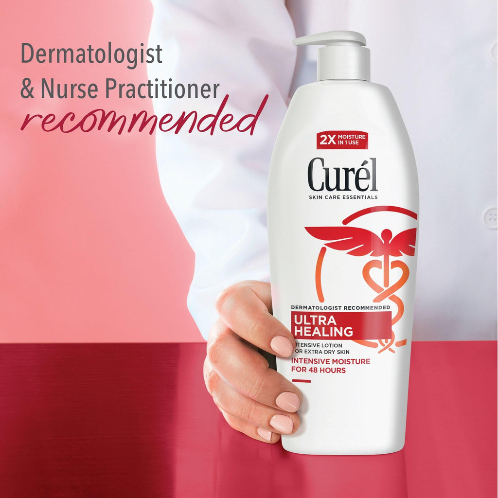 Buy now Curel Ultra Healing Intensive Fragrance-Free Lotion For Extra-Dry Skin, Dermatologist Recommended, Ideal for Sensitive Skin, Cruelty Free, Paraben Free, 20 Oz at indiglob india
