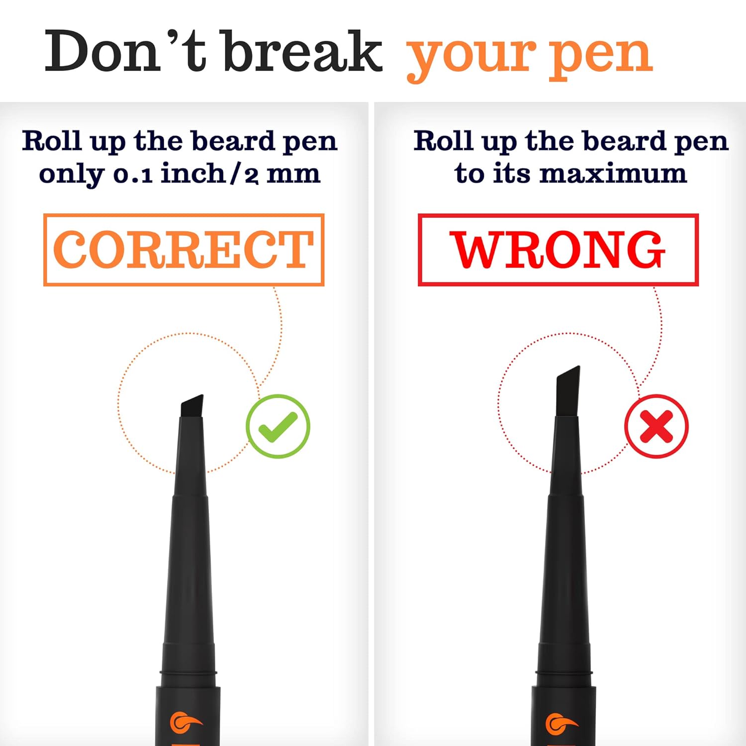 Buy now Beard Pen Filler for Men - Barber Styling Grooming Pencil - Waterproof Proof, Sweat Proof, Long Lasting Solution with Natural Finish - Cover Beard and Scalp Patches in Seconds - Dark Brown 1 Pack at indiglob india