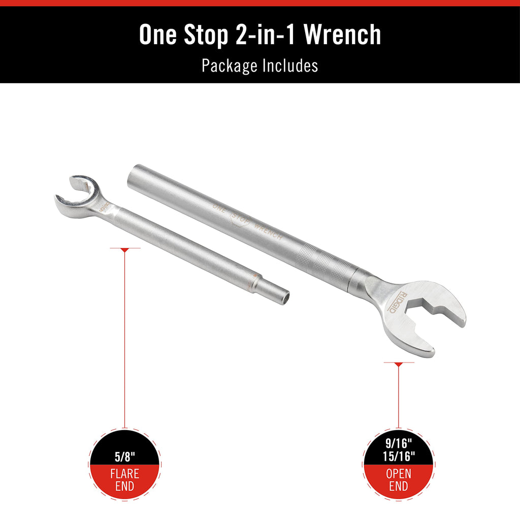 Buy now RIDGID 27023 Model 2002 One Stop 2-in-1 Wrench for Angle Stops, Straight Stops, and Compression Couplings at indiglob india