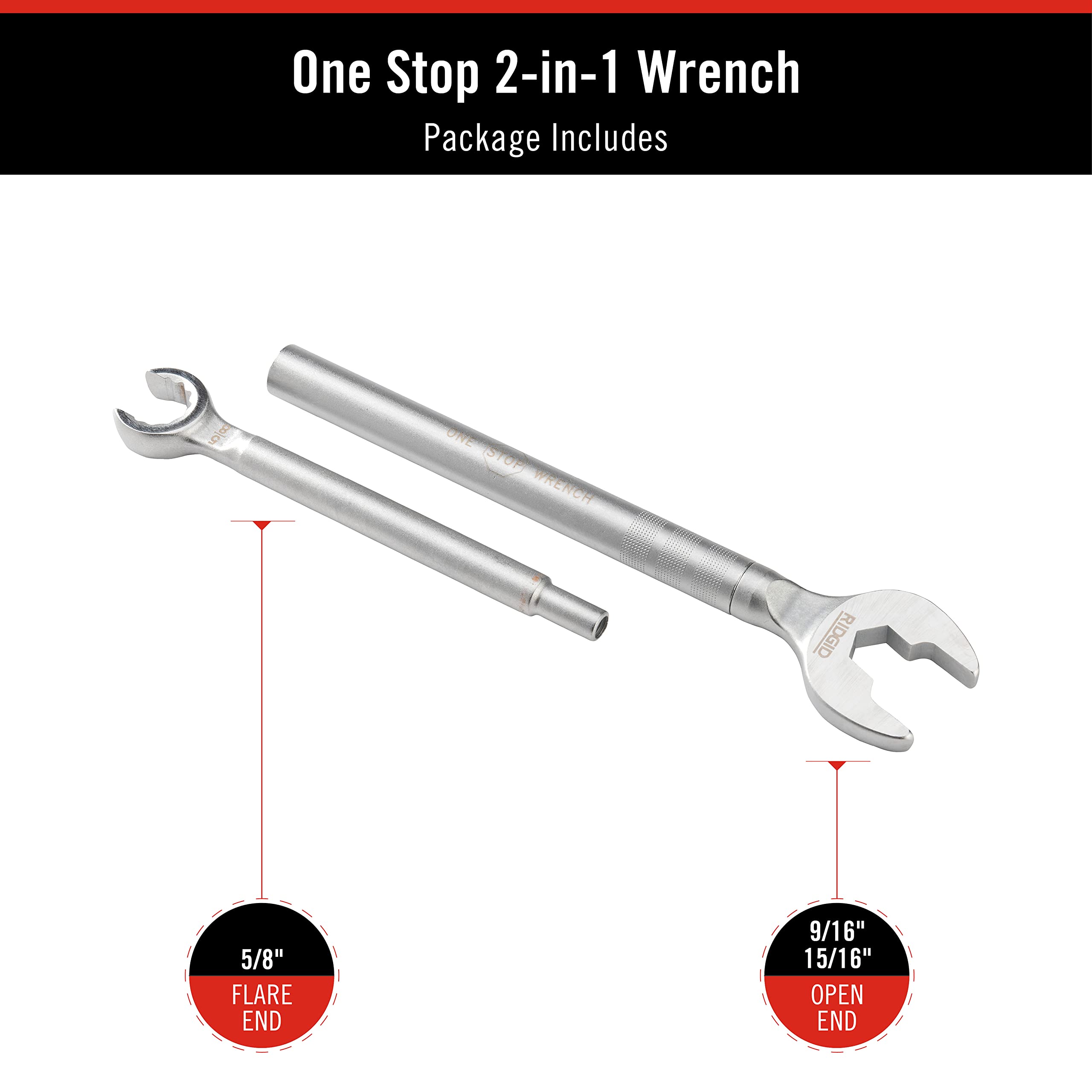 Buy now RIDGID 27023 Model 2002 One Stop 2-in-1 Wrench for Angle Stops, Straight Stops, and Compression Couplings at indiglob india