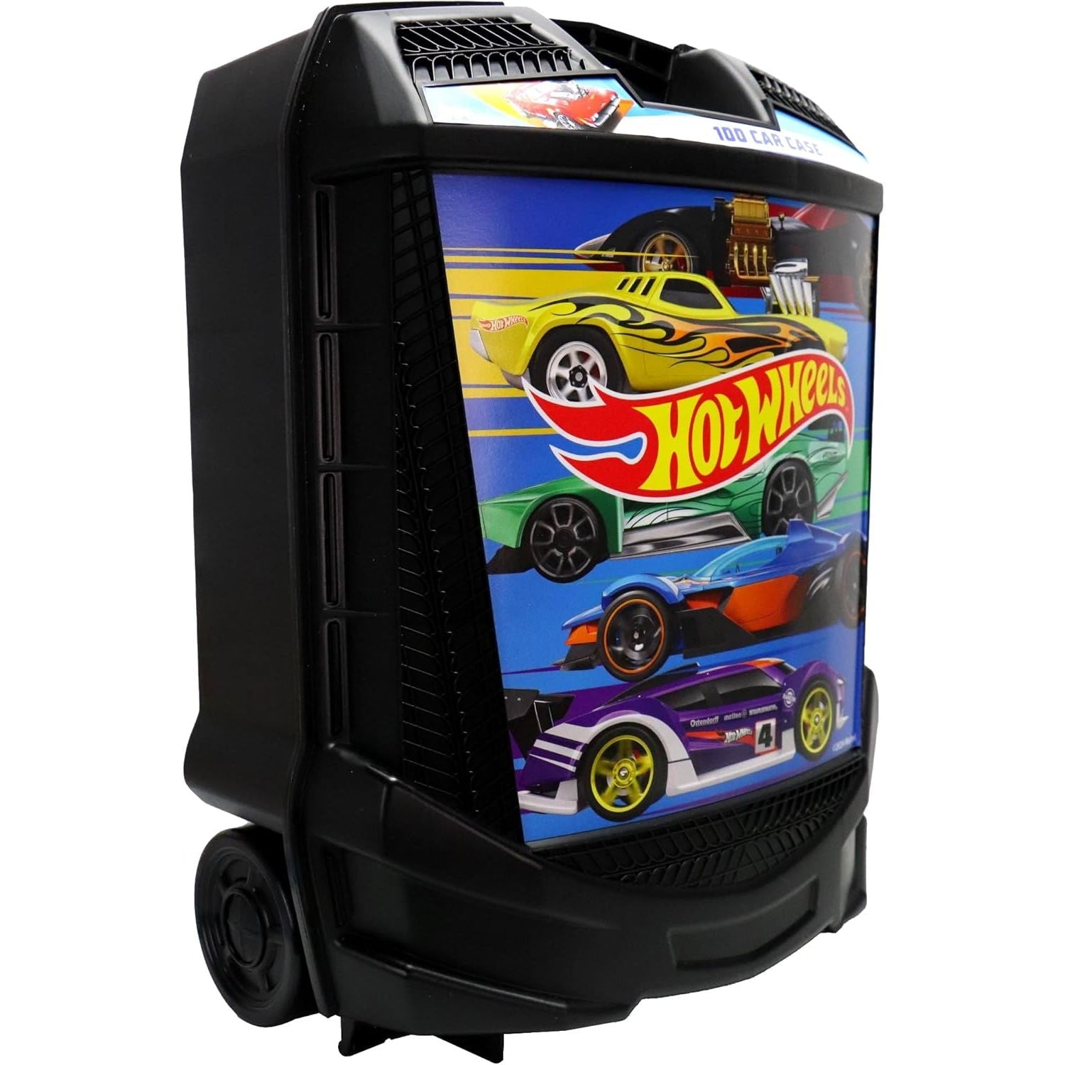 Buy now Hot Wheels 100-Car Storage Case – Large Capacity Organizer for 1:64 Die-Cast Vehicles with Handle and Latch, Durable Portable Carrying Case for Kids, Travel, and Toy Car Collectors at indiglob india