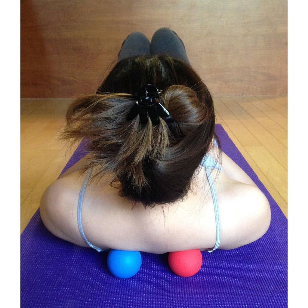 Buy now Massage Lacrosse Balls for Myofascial Release, Trigger Point Therapy, Muscle Knots, and Yoga Therapy. Set of 2 Firm Balls (Blue and Red) at indiglob india