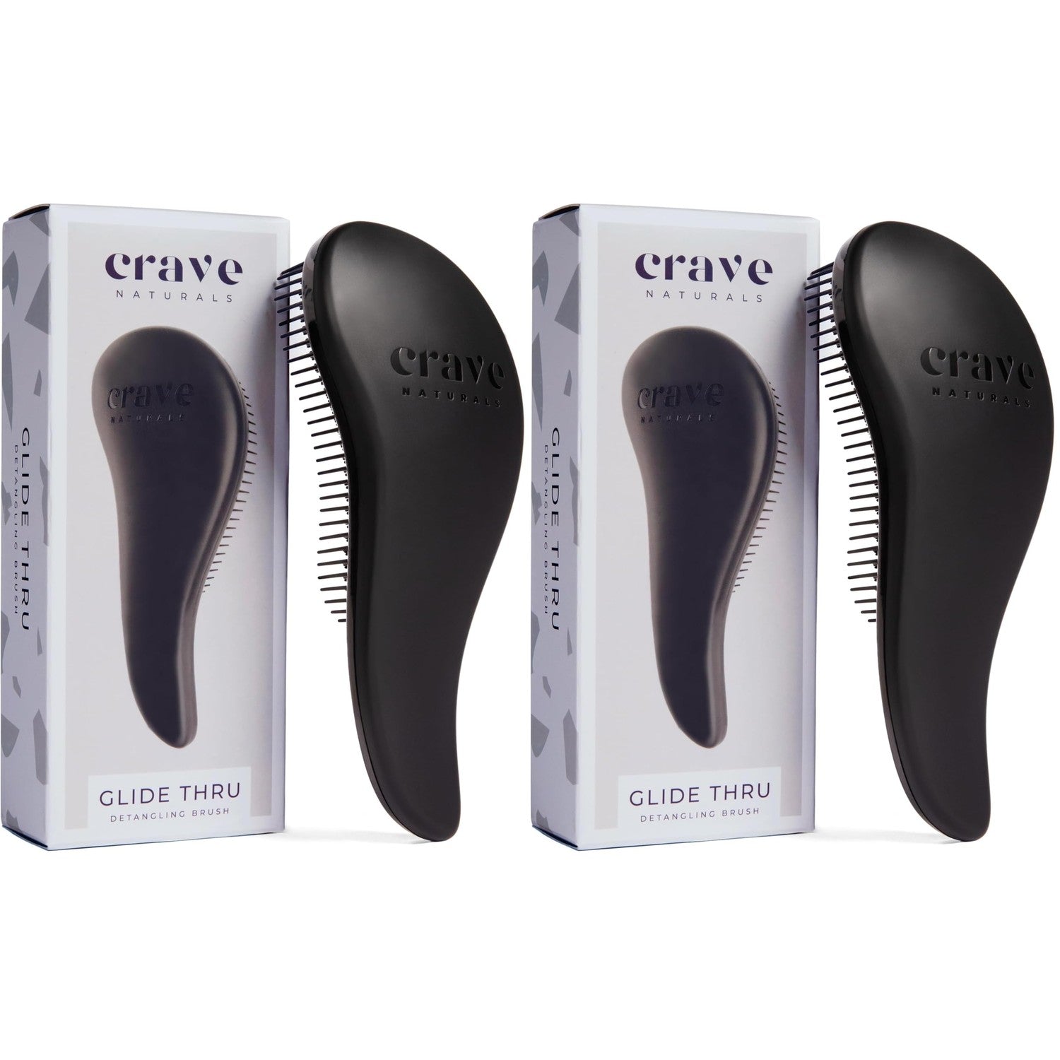 Buy now Crave Naturals Glide Thru Hair Brush - Detangler Brush for Curly, Straight, Wet or Dry Hair - Gentle Detangling Brushes for Adults, Kids, Toddlers - Hair Accessories for Women, 7.5x3" - Pink at indiglob india