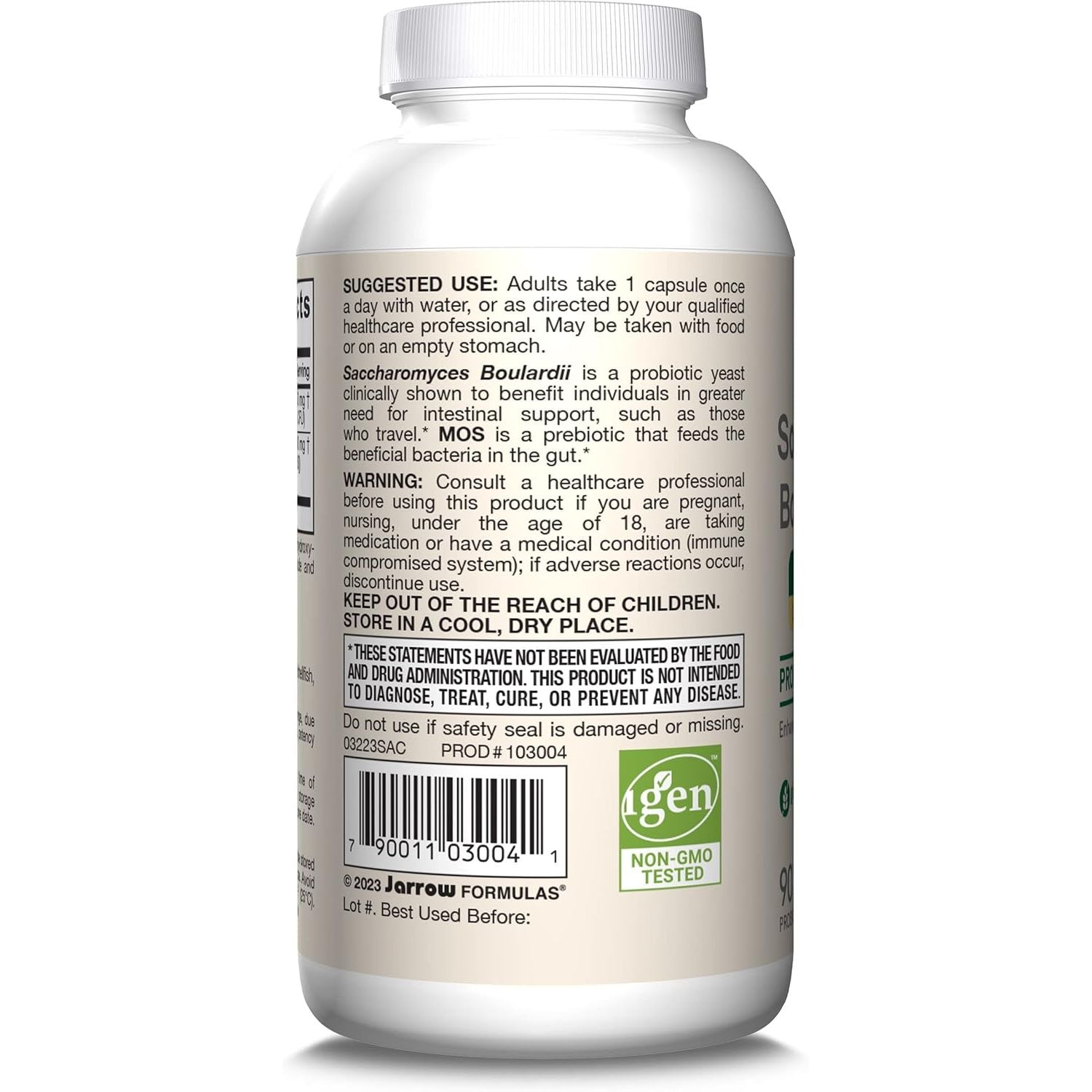 Buy now Jarrow Formulas Saccharomyces Boulardii Probiotics + MOS 5 Billion CFU Probiotic Yeast for Intestinal Health Support, Gut Health Supplements for Women and Men, 90 Veggie Capsules, 90 Day Supply at indiglob india