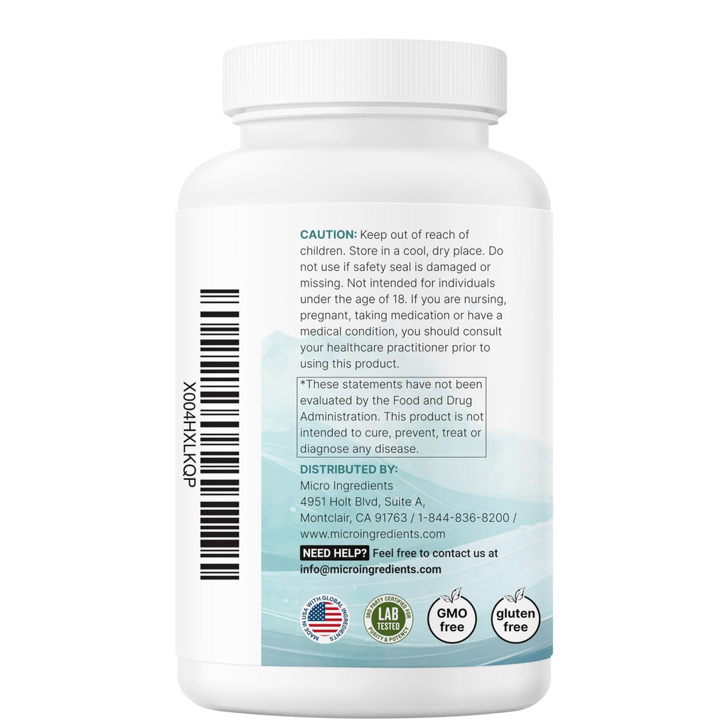 Micro Ingredients Niacin 500mg Per Serving, 400 Capsules | Flush Free B3 Vitamins | Double Strength Essential B Vitamin Supplement | Skin Care Health & Energy Support | Non-GMO, Gluten Free