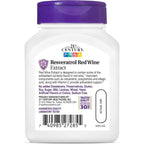 Buy now 21st Century Resveratrol Red Wine Extract Capsules, 90Count at indiglob india