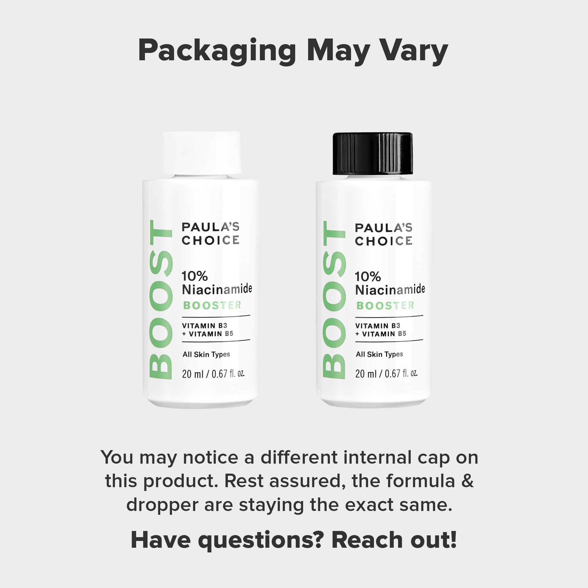 Buy now Paula's Choice BOOST 10% Niacinamide Face Serum Booster, Facial Serum with Vitamin B3, Vitamin C & Licorice Extract Serum, Pore Minimizer, All Skin Types, Fragrance-Free, 0.67oz at indiglob india