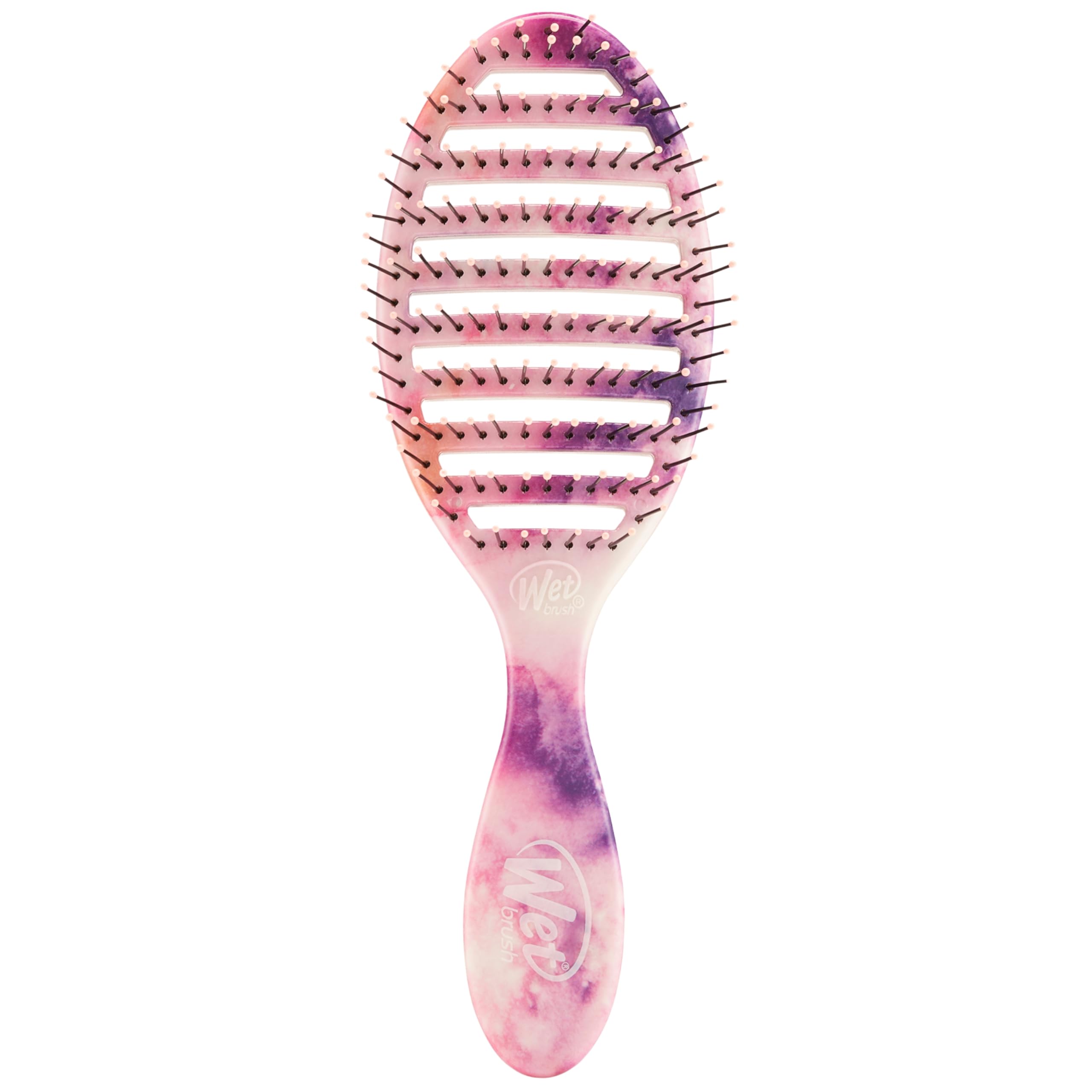 Buy now Wet Brush Speed Dry Hair Brush - Stripes (Color Wash) - Vented Design and Ultra Soft HeatFlex Bristles Are Blow Dry Safe With Ergonomic Handle Manages Tangle and Uncontrollable Hair - Pain-Free at indiglob india