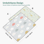 Buy now UANLAUO Foldable Baby Play Mat, Extra Large Waterproof Activity Playmats for Babies,Toddlers, Infants, Play & Tummy Time, Foam Baby Mat for Floor with Travel Bag (Cloud(71x59x0.4inch)) at indiglob india