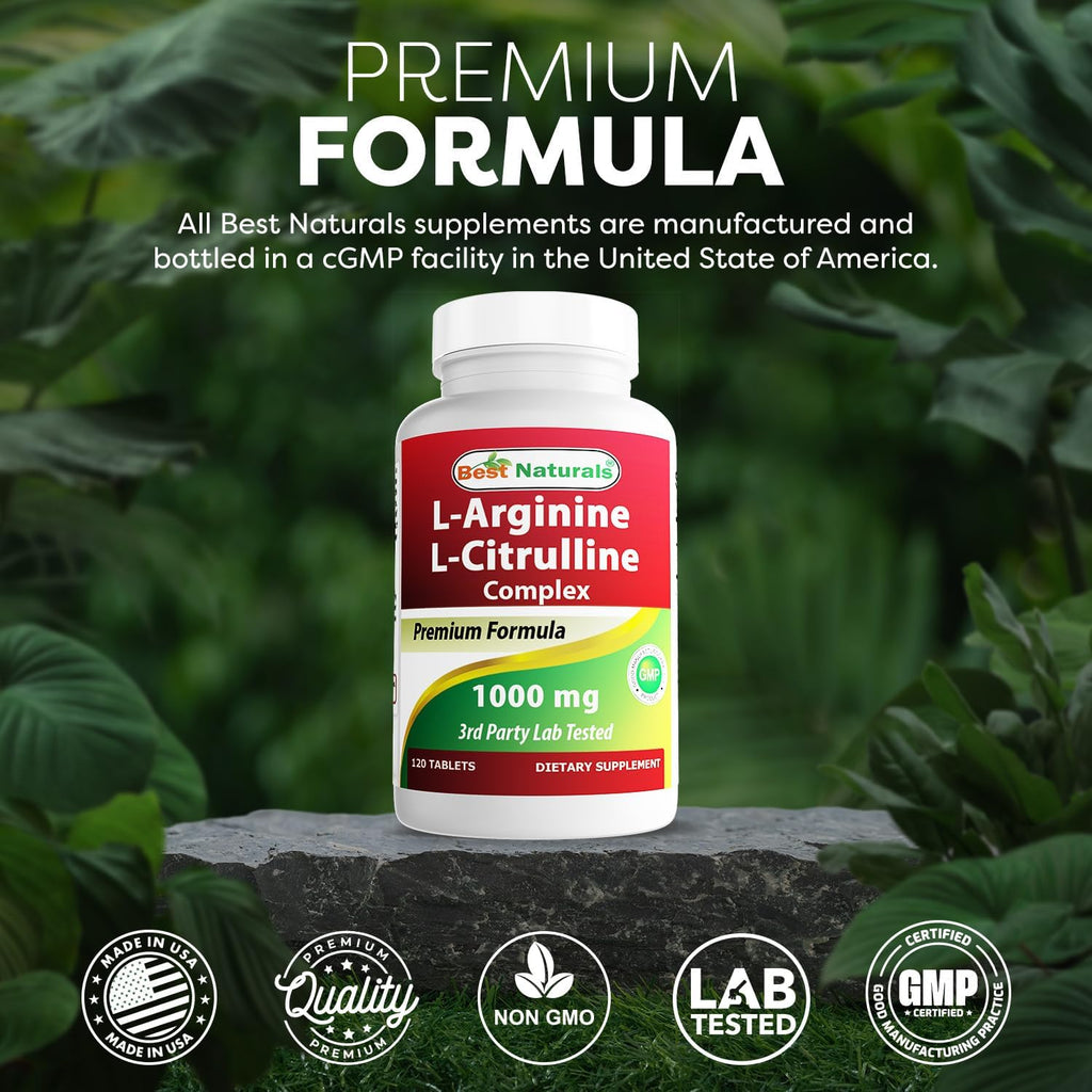 Buy now Best Naturals Arginine Citruline Complex 1000 Mg 120 Tablets at indiglob india