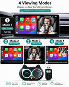OTTOCAST Baby Car Camera 2026,Wireless CarPlay Adapter (No Android Support)