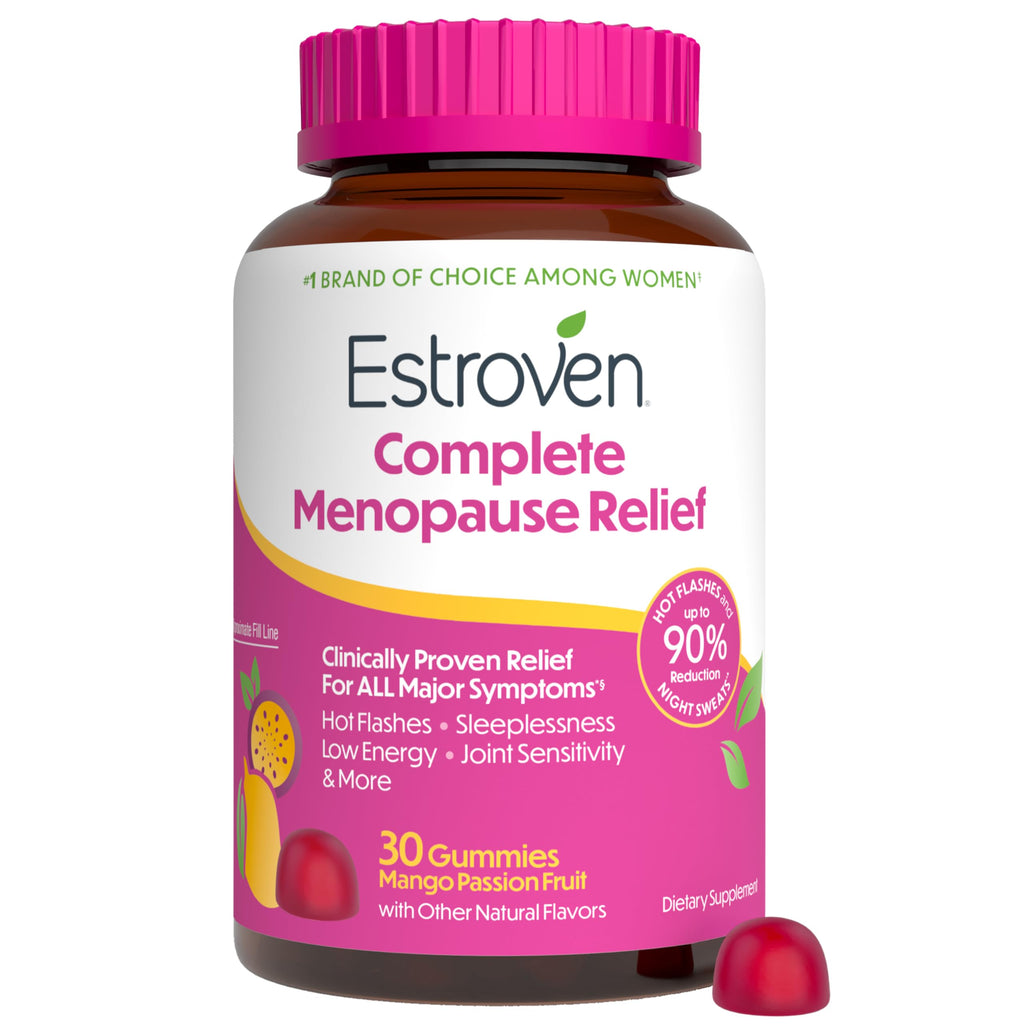 Estroven Complete Gummies Menopause Relief Supplement for Women, 30 Count