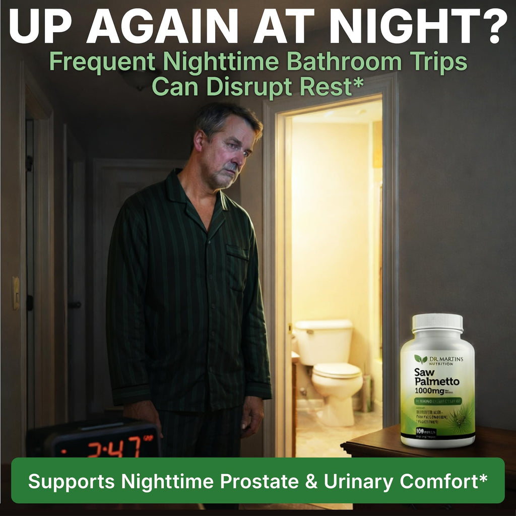 USA Grown Saw Palmetto | 180 Capsules Prostate Health Supplement | Hair Growth for Men & Women | Support to Help Maintain Normal Urination Frequency & Natural DHT Blocker to Help Prevent Hair Loss