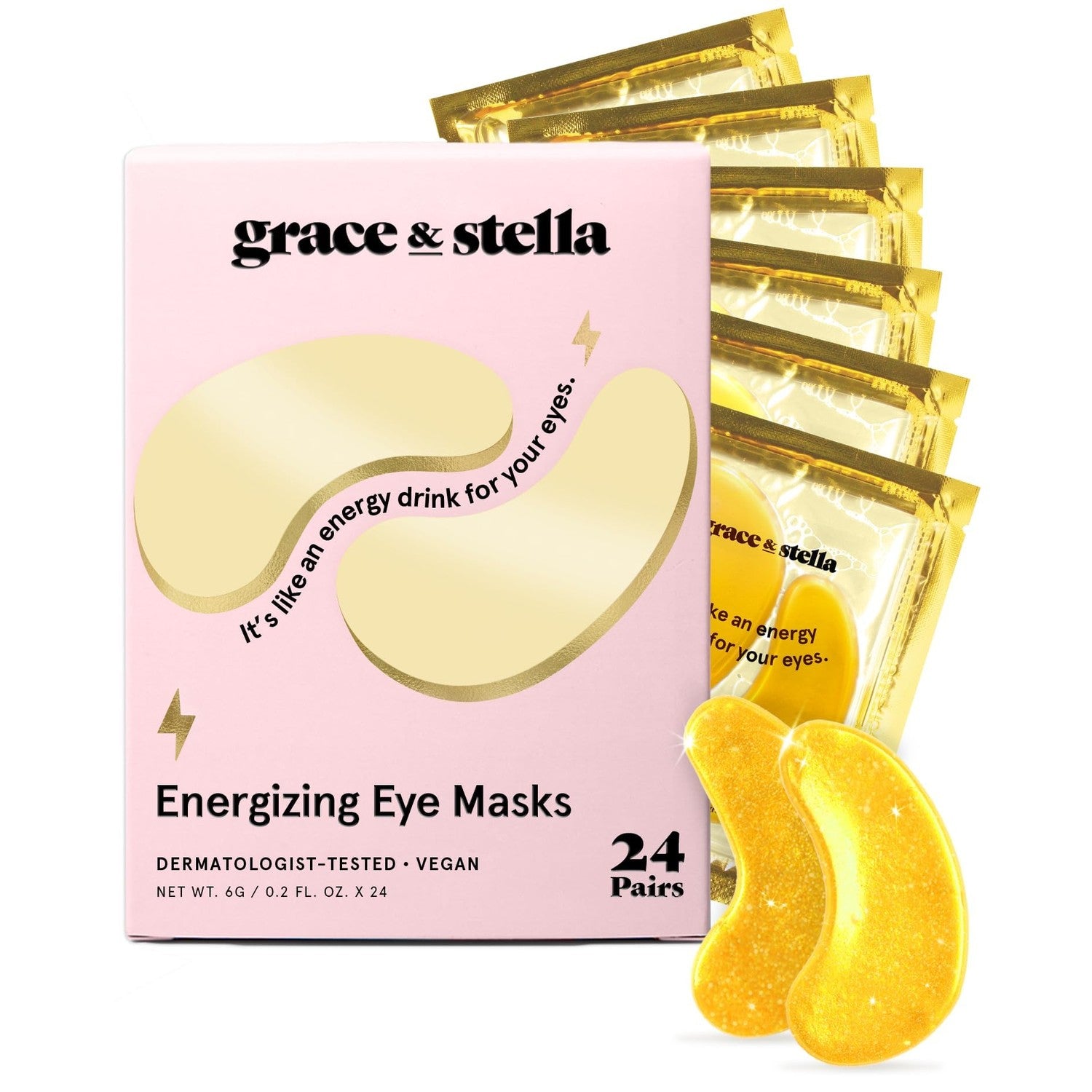 Buy now grace & stella Award Winning Under Eye Mask - Gifts for Women - Reduce Dark Circles, Puffy Eyes, Wrinkles, Under Eye Patches - Birthday, Bachelorette Party Favors - Vegan Self Care (24 Pairs, Pink) at indiglob india