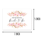 For The Beautiful Bride To Be Card - Bride Card - Floral Card - Bridal Shower card - Happy Wedding Card - Congrats Wedding Card - Card For Her