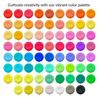 FlyFlag Air Dry Clay - 70 Colors, Ultra Light and Soft, Non-Toxic Modeling Clay for Kids with Tools and Tutorials, for Creative Play and Learning