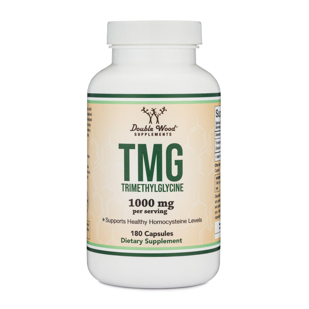 TMG Betaine Anhydrous 1,000mg, 99%+ Purity, Methylation, 180 Capsules | Methylation + Training Supplement, 99%+ Purity Single-Ingredient, Recovery Support, Clean Powder Cap, 90 Servings