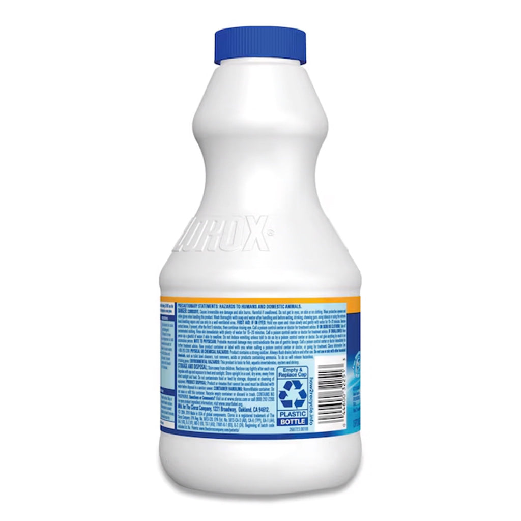 Buy now Clorox Regular Disinfecting Bleach Cleaner, 2 Pack Concentrated Liquid Bleach, Removes Mold, Mildew and Stains, Whitens, for Multi Purpose Cleaning and Laundry, 24 oz Bottles at indiglob india