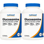 Nutricost Glucosamine 1800mg with Chondroitin & MSM, 240 Tablets, GMO-Free | 120 Servings, Gluten Free