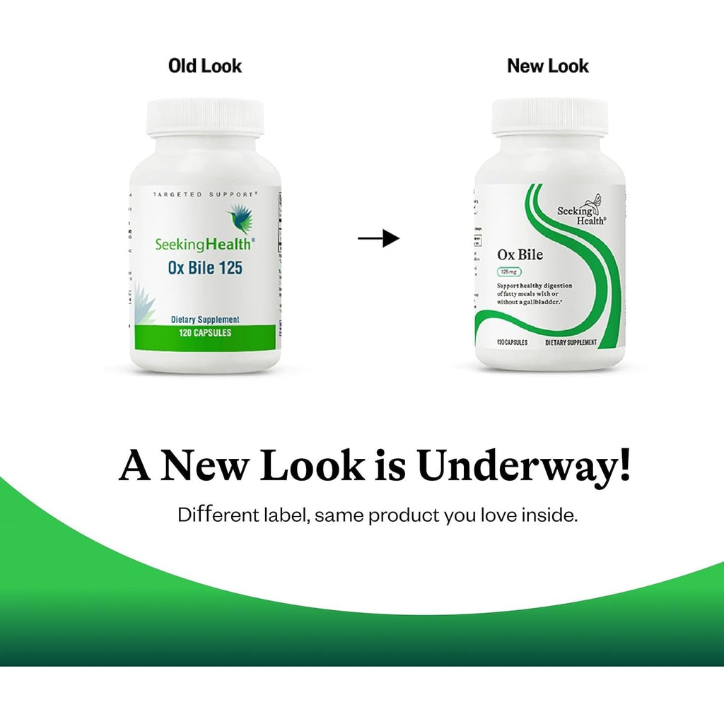 Buy now Seeking Health Ox Bile, 125 mg Digestive Enzyme Supplement, Gallbladder Support, Histamine Intolerance Support, Capsules (120 Capsules) at indiglob india