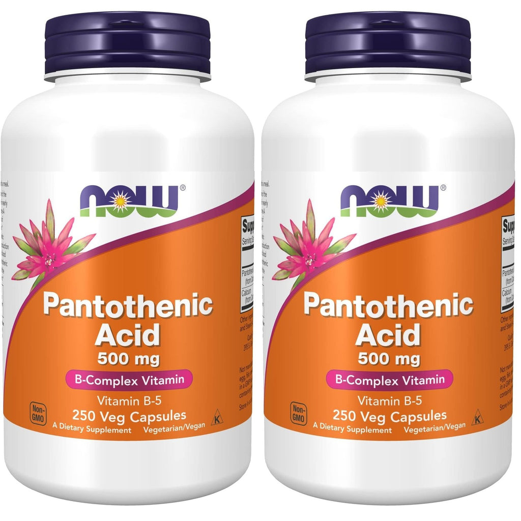 NOW Foods Supplements,Pantothenic Acid (Vitamin B-5) 500 mg,B-Complex Vitamin,250 Capsules
