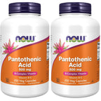 NOW Foods Supplements,Pantothenic Acid (Vitamin B-5) 500 mg,B-Complex Vitamin,250 Capsules
