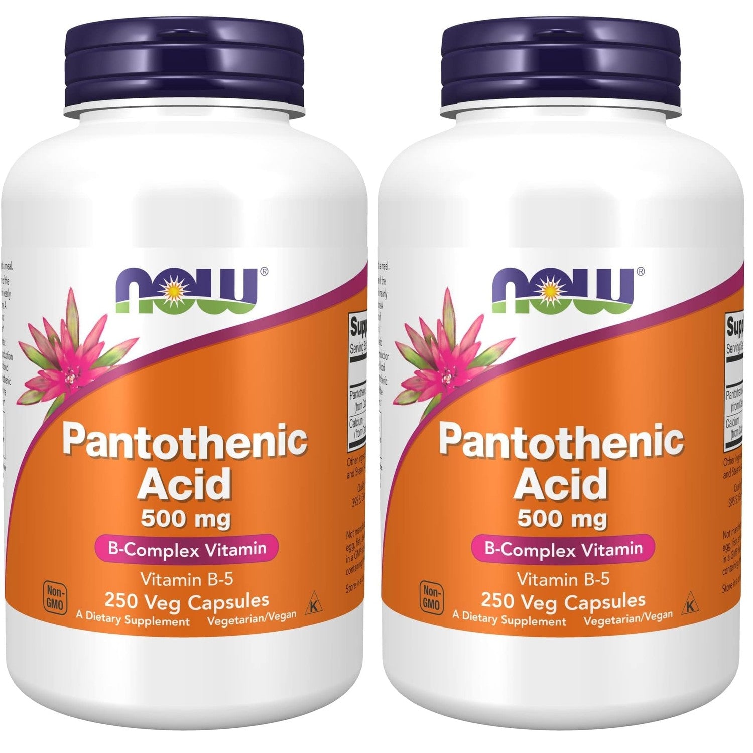 NOW Foods Supplements,Pantothenic Acid (Vitamin B-5) 500 mg,B-Complex Vitamin,250 Capsules