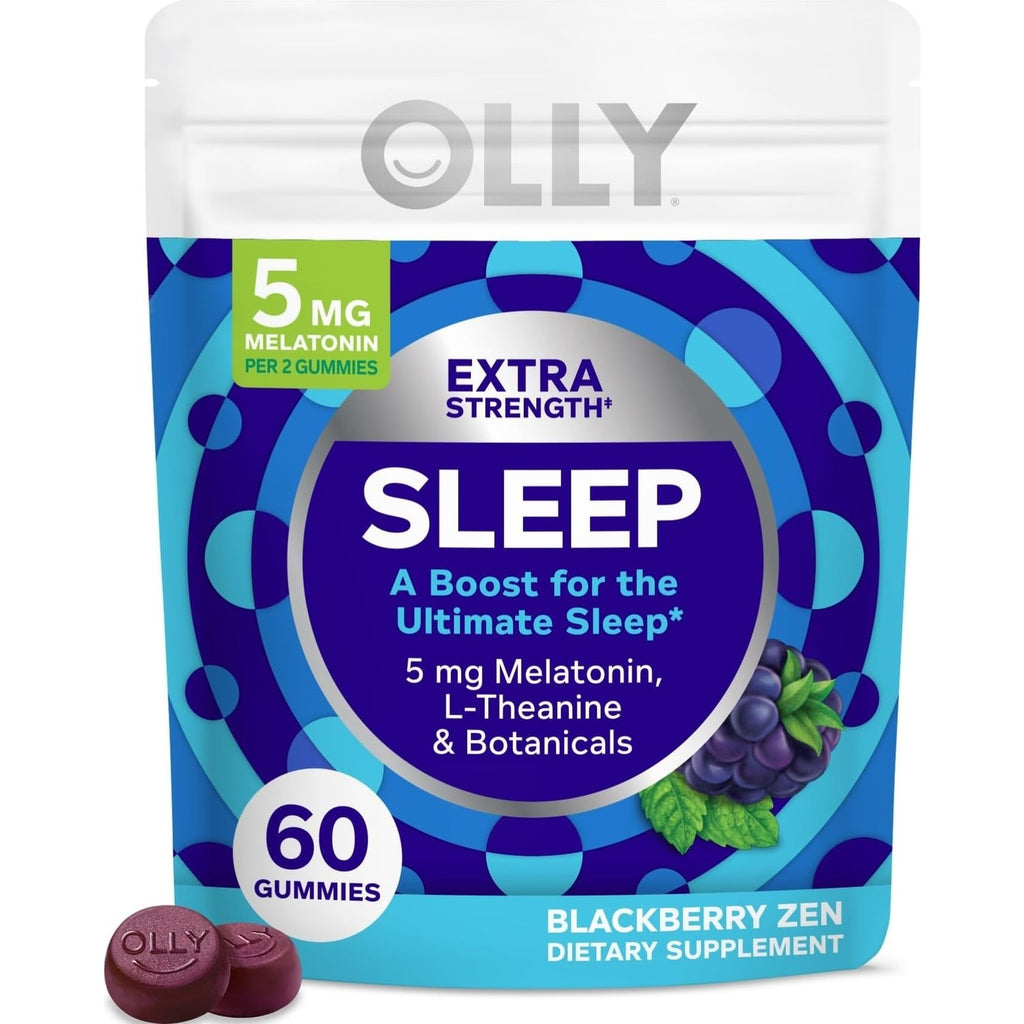 OLLY Extra Strength Sleep Pouch, 5 mg Melatonin, L-Theanine - 120 Count