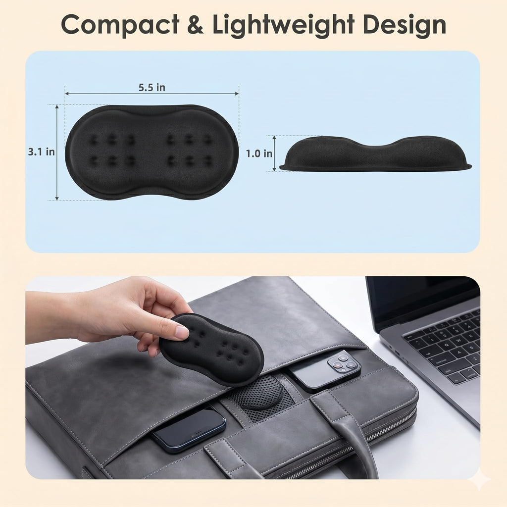 Mouse Wrist Rest, Ergonomic Memory Foam Wrist Support Pad, 5.5 x 3.1 in