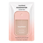 Touchland Glow Revitalizing Hydrating Hand Sanitizer Spray Travel Size | TSA ready Power Mist with skincare benefits. Soft and delicate classic floral scent for visibly restored youthful glow