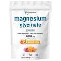 Magnesium Glycinate Powder, 12oz (56 Servings) | Sweet Peach Ring Flavored | Sleep, Muscle, Heart & Nerve Health Support* | Chelated Magnesium Supplement | Non-GMO, Vegan, Sugar Free