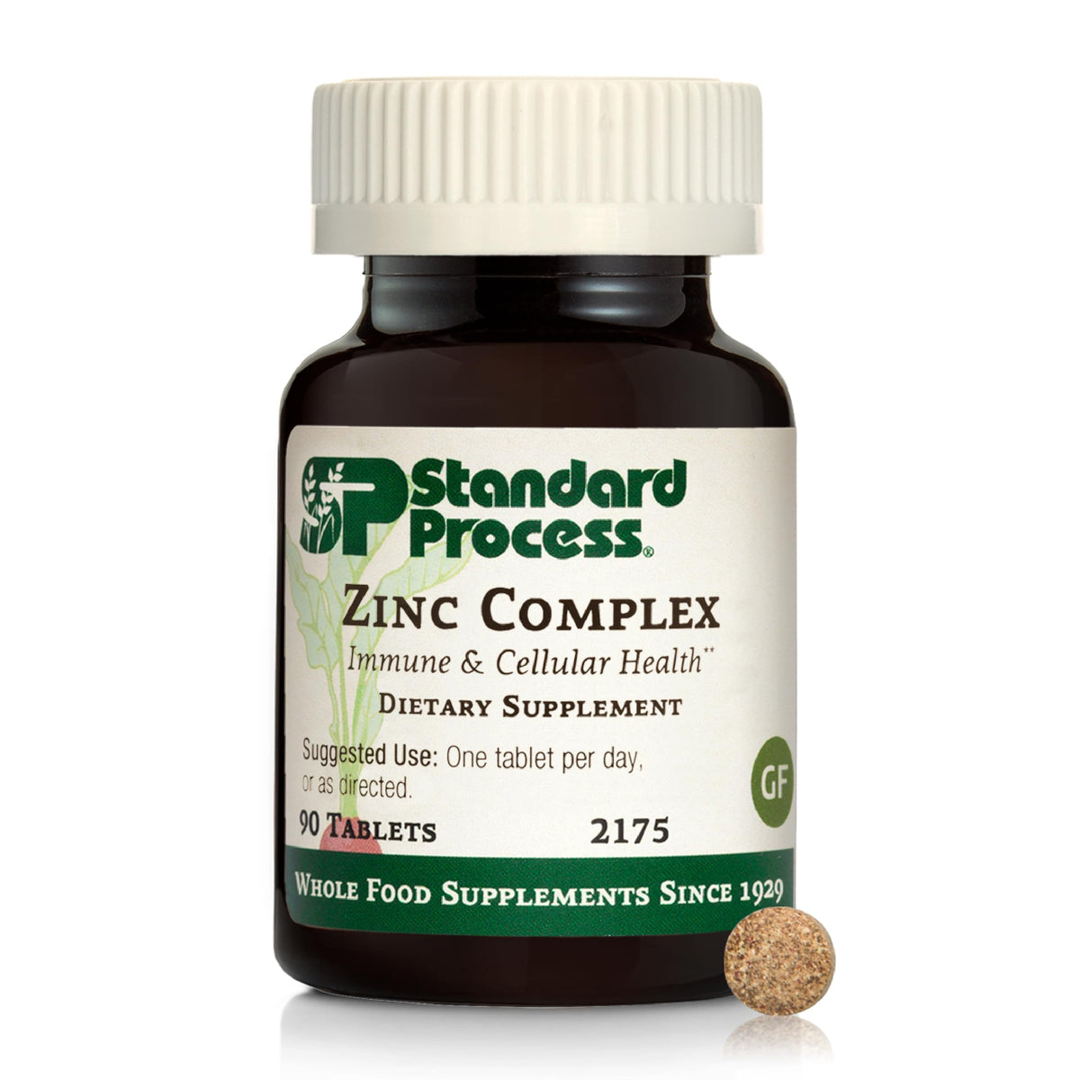 Standard Process Zinc Complex, Immune & Cellular Energy Support, 90 Tablets