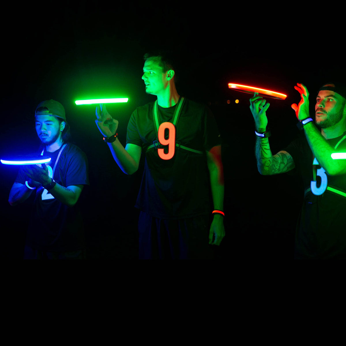 TOSY Flying Disc - 16 Million Colors RGB LEDs, Extremely Bright, Smart Modes, Camping Essentials for Teens/Kids/Adults/Men/Boys/Girls, Auto Light Up, Rechargeable, Waterproof, 175g