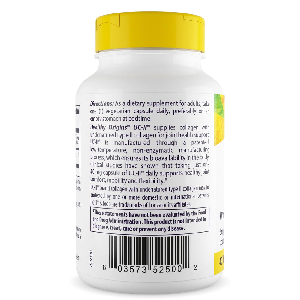 Healthy Origins UC-II Collagen 40 mg, 120 Veggie Caps