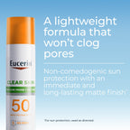 Buy now Eucerin Sun Clear Skin Face Sunscreen Lotion SPF 50 for Acne Prone and Oily Skin, Lightweight Sunscreen with Oil-Absorbing Minerals, Won't Cause Breakouts, Hypoallergenic, 2.5 Fl Oz Bottle at indiglob india
