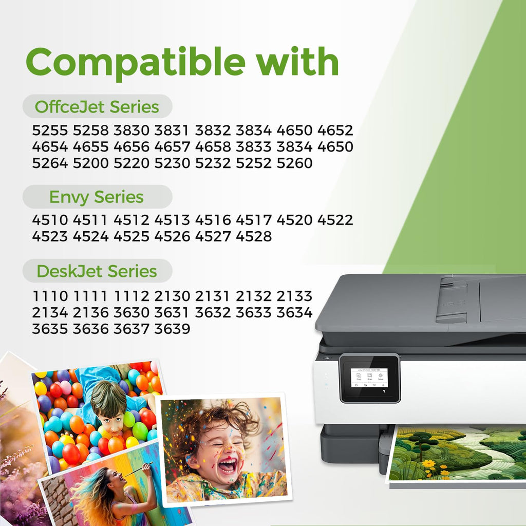 63XL Ink Cartridge Combo Pack Replacement for HP 63 HP63 HP63XL Black Color