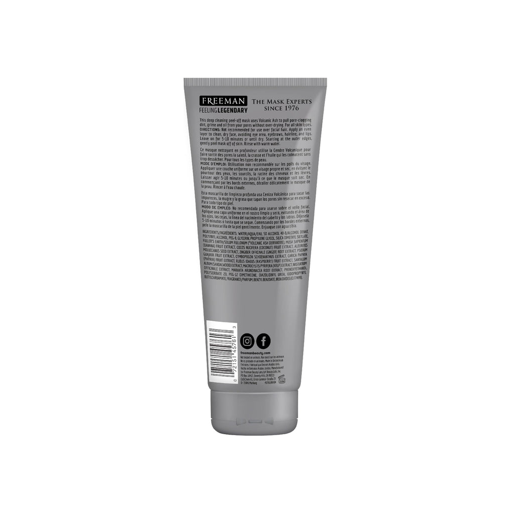 Buy now FREEMAN Pore Clearing Volcanic Ash Peel-Off Gel Facial Mask, Deep Cleansing, Removes Dirt From Pores, Not Over-Drying, Easy-to-use, For Men, 6 fl.oz./175 mL Tube at indiglob india