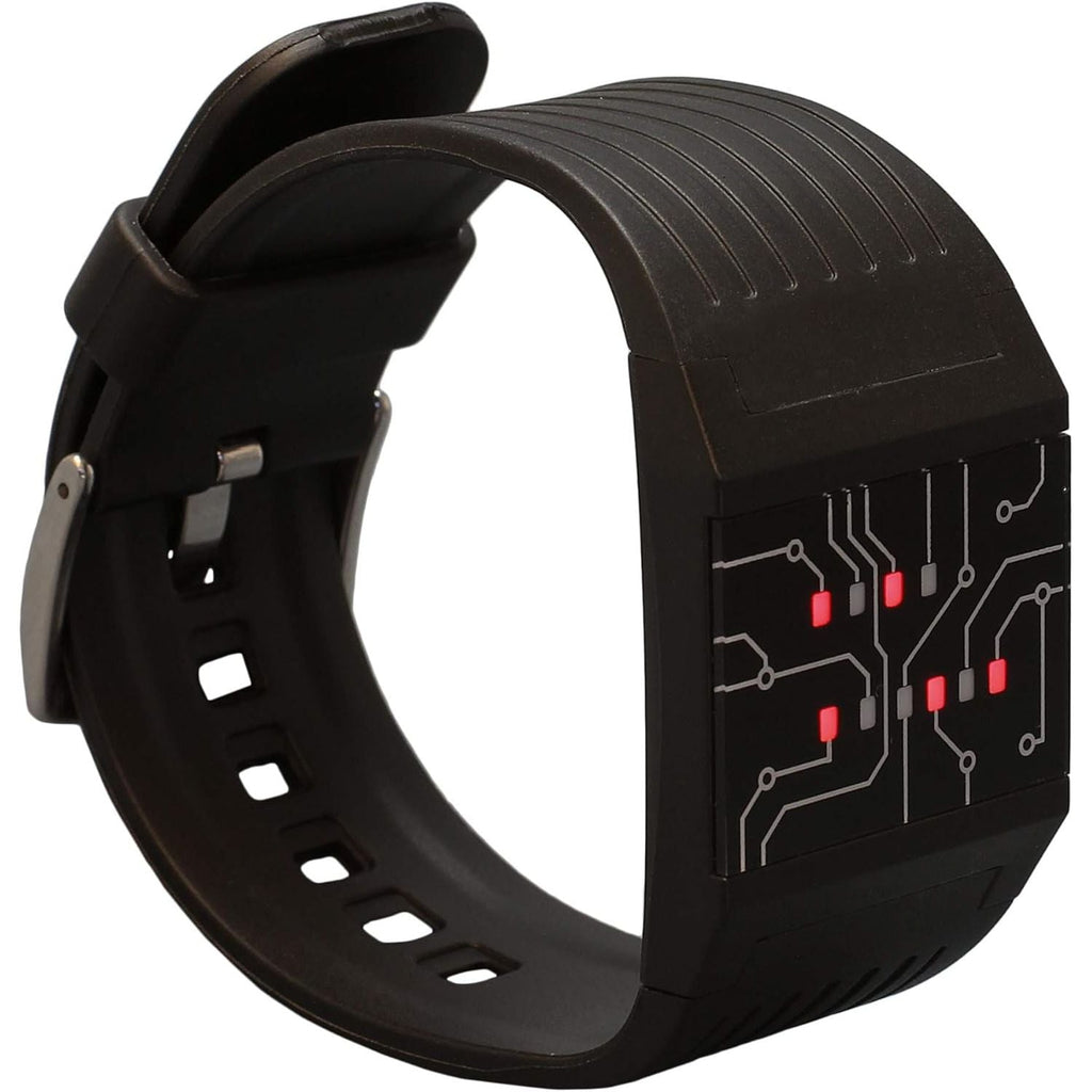 Buy now getDigital Binary Wrist Watch for Professionals with LED Lights - A Black Digital Clock That depicts The time as Binary Code Default at indiglob india