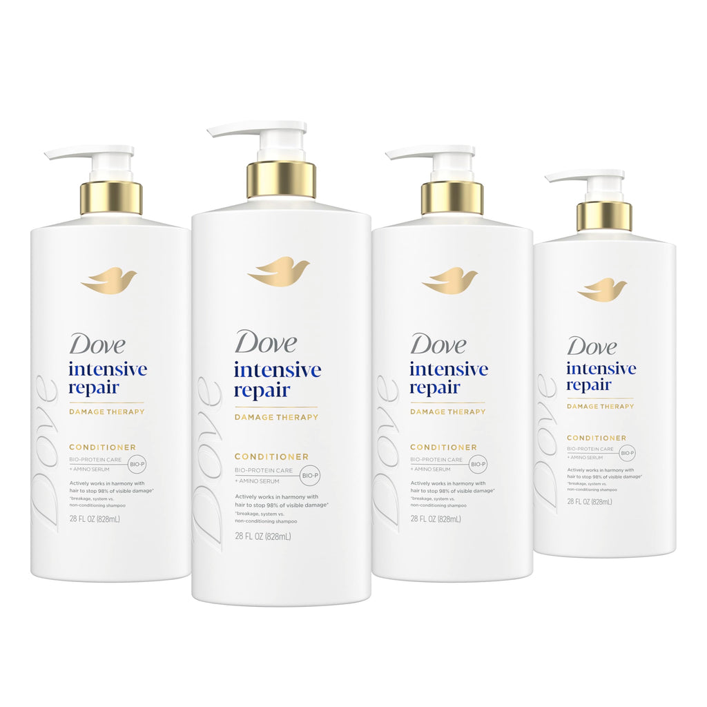 Dove Intensive Repair Conditioner for Damaged Hair & Breakage 28oz | Helps restore hair, stop 98% visible damage & regenerate hair strength for stronger hair with Amino Serum & Bio-Protein Care