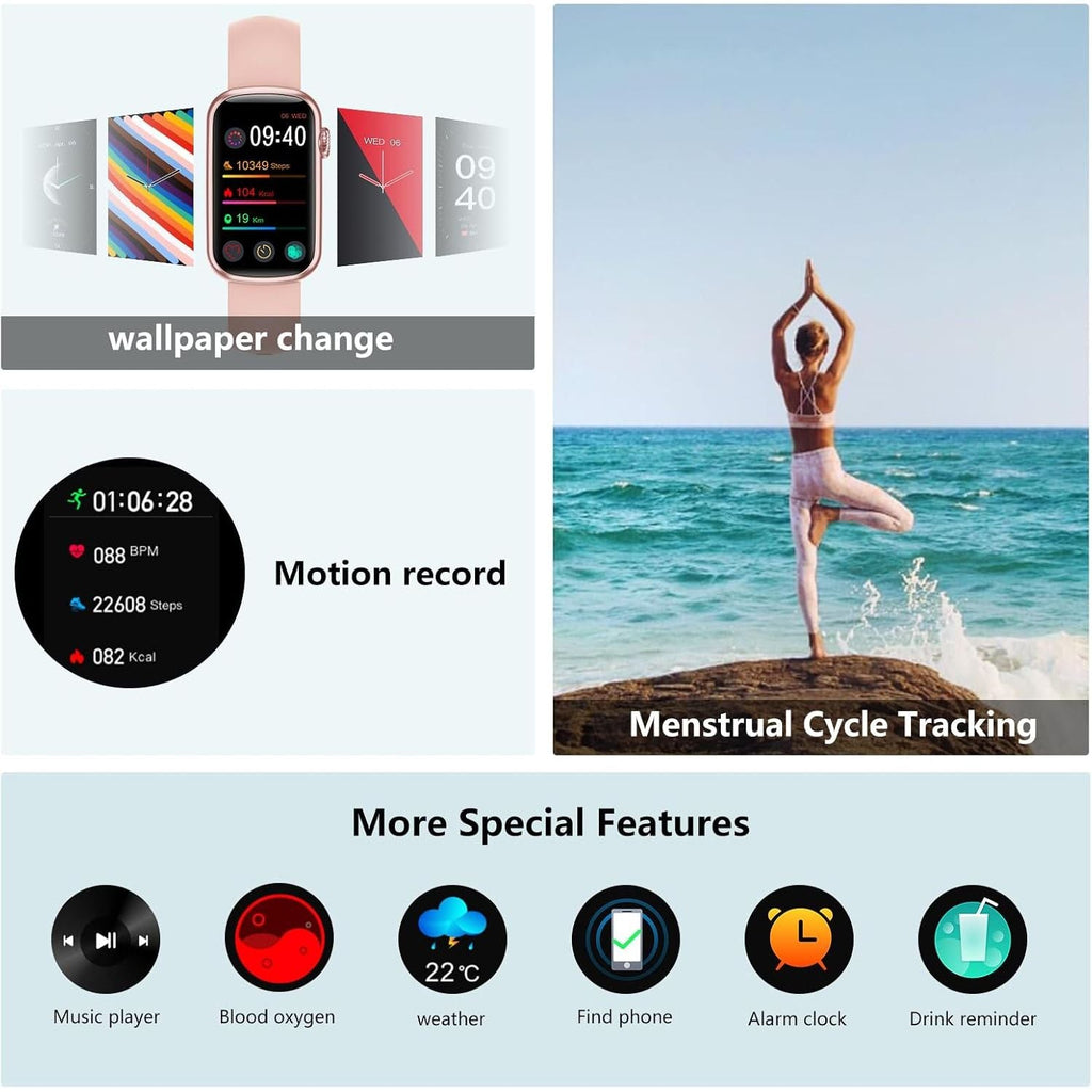 Buy now MorePro Fitness Tracker, Smart Watch Sleep Tracker Calorie Step Counter, IP68 Waterproof Fitness Watch Activity Tracker for Women Men at indiglob india