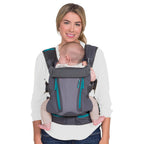 Buy now Infantino Carry On Baby Carrier, Ergonomic Multi-Pocket Baby Carrier for Newborn to Toddler 8-40 lbs with Padded Straps, Lumbar Belt Storage, Registry Essential, Gray Gray at indiglob india